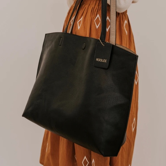 Roolee Handbags - Roolee icon reversible man made leather handbag